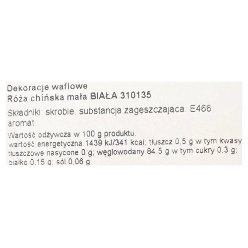 Kwiaty ozdoby na tort kwiat waflowy róża dekoracje urodzinowe biała 35 sztuk